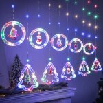 Guirlande lumineuse de nol avec figurines 3 m usb multicolore dcoration de nol 3d pour fentre chambre ...