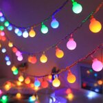 Guirlande lumineuse � piles 30 led boules guirlande lumineuse globe multicolore 3 m guirlandes lumineuses ...