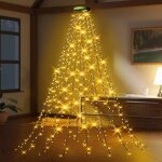Guirlande lumineuse sapin nol 2m * 16 branche 400 led guirlande lumineuse arbre noel lumineuse de nol ...