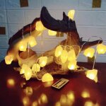 Guirlande lumineuse au sel de lhimalaya batterie 10 led sel en cristal naturel lumi�res chaudes d�coration ...