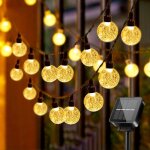 Guirlande lumineuse solaire - 30 led cristal guirlande solaire exterieur intérieure 8 modes pour jardin ... Guirlande lumineuse solaire - 30 led cristal guirlande solaire exterieur intérieure 8 modes pour jardin ...