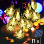 Guirlande lumineuse solaire � 50 led �tanche8 modes d?�clairage pour int�rieur / ext�rieur10 m / 32. ...