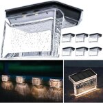 Guirlande lumineuse solaire dext�rieur lot de 6 led transparentes et �tanches d�coration pour terrasse ...