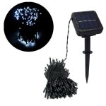 Guirlande lumineuse solaire dextrieur22 m 200 leds8 modes guirlande de noel solaire exterieurblanc froid ...