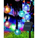Guirlande lumineuse solaire exterieur7m 50led guirlande solaire extrieure tanche ip55 8 modes(couleur) ...