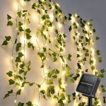 Guirlande lumineuse solaire ext�rieurelierre artificiel guirlande lumineuse solaire 10m 100 leds�tanche ...