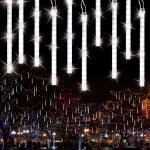 Guirlande lumineuse - m�t�ores pluie - 10 tubes - 240 led - �tanche ip65 - �clairage ext�rieur