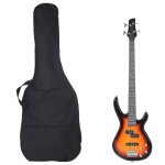 Guitare basse lectrique de dbutants sac brun et noir 4 4 46
