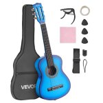 Guitare classique d�butants 78 cm - vevor - avec cordes en nylon housse de transport - pour jeunes enfants ...