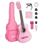 Guitare classique d�butants 78 cm - vevor - avec cordes en nylon housse de transport pour jeunes enfants ...
