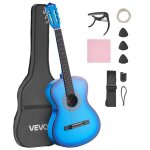 Guitare classique d�butants 96 cm - vevor - avec cordes nylon housse de transport - pour adolescent adulte ...