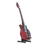 Guitare électrique miniature 1:6 modèle de guitare miniature en tilleul ornement exquis de mini instrument ... Guitare électrique miniature 1:6 modèle de guitare miniature en tilleul ornement exquis de mini instrument ...
