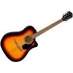 Guitare folk electro - fender - fa - 125ce dreadnought - sunburst - prampli fender fe - a2 - confort ...