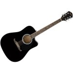 Fender fa - 125ce dreadnought wn black guitare folk electro Fender fa - 125ce dreadnought wn black guitare folk electro