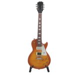 Modle de guitare miniature en bois mini guitare lectrique modle dinstrument de musique avec support ...