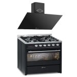 Cuisinière à gaz - gurari - gch e 610 bl - four électrique 60 l - hotte aspirante 1000 m³ / h - noir Cuisinière à gaz - gurari - gch e 610 bl - four électrique 60 l - hotte aspirante 1000 m³ / h - noir