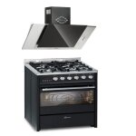 Cuisinière à gaz - gurari - gch e 610 bl + gch s 482 60 is - four électrique 60 l - laqué noir - 60 cm ... Cuisinière à gaz - gurari - gch e 610 bl + gch s 482 60 is - four électrique 60 l - laqué noir - 60 cm ...