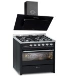 Cuisinière à gaz - gurari - gch e 610 bl - four électrique 60 l - 4 brûleurs - commande électronique Cuisinière à gaz - gurari - gch e 610 bl - four électrique 60 l - 4 brûleurs - commande électronique