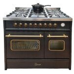 Cuisinire  gaz lectrique - gurari - gch e 916 bl r - 90 cm - 8 fonctions - 5 brleurs