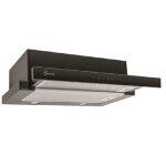 Hotte aspirante encastrable - gurari - gch 117 bl prime line - 60 cm - verre noir - 1000 m / h