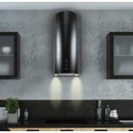 Hotte murale - gurari - gch v 380 36 bl prime - ronde 36 cm - noire - 1000m� / h