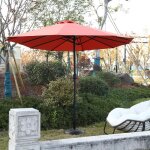 Parasol - gutent - rectangulaire - orange - 12 baleines - m�t d�port�