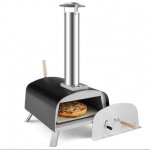 Gymax four  pizza extrieur portable avec pelle  pizza pierre  pizza pare - flammes et chemine amovible ...