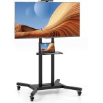 Gymax support tv sur pied mobilehauteur 116 - 151cm roues pour �crans lcd led oled 32 � 70 pouces max ...