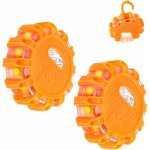 Gyrophare led magn�tique 2 pi�ces balise avertissement �clairage durgence avec 9 modes clignotants voiture ...