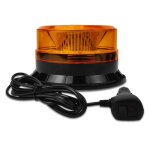 Gyrophare led sans fil rechargeable 12v - 24v orange phare d?avertissement clignotant magn�tique 9 modes ...