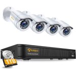 H. 265 + full hd 1080p kit camras surveillance 4x camra extrieure 2mp ip66 avec enregistreur 8ch en ...