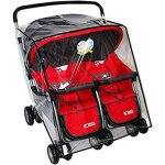 Habillage pluie universel pour poussette jumeaux cte  cte housse de pluie impermable double housse ...