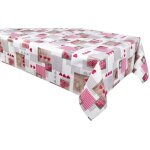 Habitable - nappe en toile cire rectangulaire aspen - 140 x 200 cm - rouge