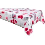 Habitable - nappe en toile cire rectangulaire stowe - 140 x 250 cm - rouge