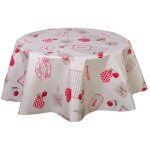 Habitable - nappe en toile cirée ronde campagne - diam. 150 cm - beige Habitable - nappe en toile cirée ronde campagne - diam. 150 cm - beige