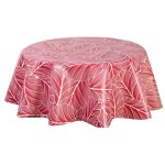 Habitable - nappe en toile cirée ronde eloa - diam. 135 cm - rouge Habitable - nappe en toile cirée ronde eloa - diam. 135 cm - rouge