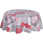 Habitable - nappe en toile cirée ronde hytte - diam. 135 cm - rouge Habitable - nappe en toile cirée ronde hytte - diam. 135 cm - rouge