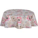 Habitable - nappe en toile cir�e ronde undo - diam. 150 cm