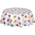 Habitable - nappe en toile cir�e ronde vache - diam. 135 cm
