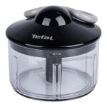 Hachoir manuel - tefal - k1330504 - 500ml - ergonomique - design noir / gris
