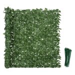 Haie artificiel brise - vue dcoration - outsunny - rouleau 3l x 15h m feuillage htre raliste anti ...
