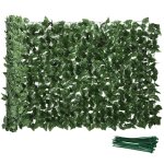 Haie artificiel brise - vue dcoration - outsunny - rouleau 3l x 1h m feuillage htre raliste anti - ...