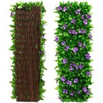Haie artificielle avec fleurs clture dintimit extensible en fausses feuilles de lierre panneaux de treillis ... Haie artificielle avec fleurs clture dintimit extensible en fausses feuilles de lierre panneaux de treillis ...
