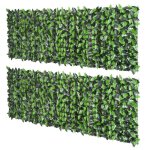Haie artificielle - outsunny - pe - 300x100cm - vert clair vert foncé Haie artificielle - outsunny - pe - 300x100cm - vert clair vert foncé