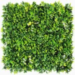 Haie v�g�tale artificielle green - synthaietik - plaque de 1m x 1m