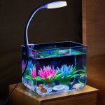 Haigmao petit aquarium de 15 gallon en polystyrne avec clairage led moul en une seule pice pour poissons ...