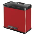 Hailo poubelle  pdale oko trio plus taille l 3x9 l rouge 0633 - 240