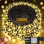 Halloween guirlandes lumineuses dext�rieur ip44 100m 500 leds 8 effets�conomie �nergie 6wtimer pour parcs&�v�n ...