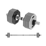 Haltre  disques 32 kg haltre rglable simple avec barres barre dhaltre et poids 1 x barre de curl ...