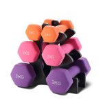Haltères néoprène 1kg 2kg 3kg avec support ? set de 6 haltères musculation fitness à domicile entraînement ... Haltères néoprène 1kg 2kg 3kg avec support ? set de 6 haltères musculation fitness à domicile entraînement ...